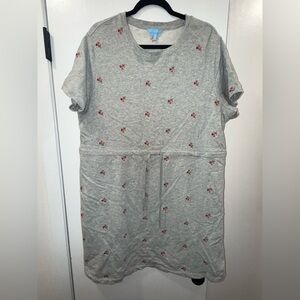 Draper James Floral Heather Gray Dress